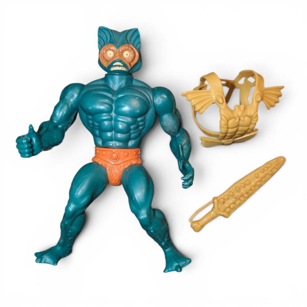 Vintage MER-MAN Motu Masters Of The Universe Original He-Man Action Figure